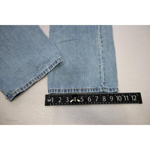 Levi's 565 Loose Straight Fit Rugged Blue Denim Jeans Mens Sz 38 x 30 - Picture 4 of 10